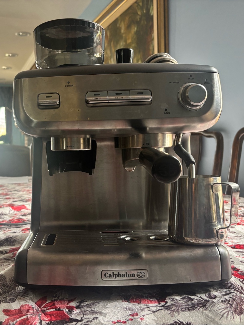 Calphalon Stainless Steel Espresso Machine - Silver